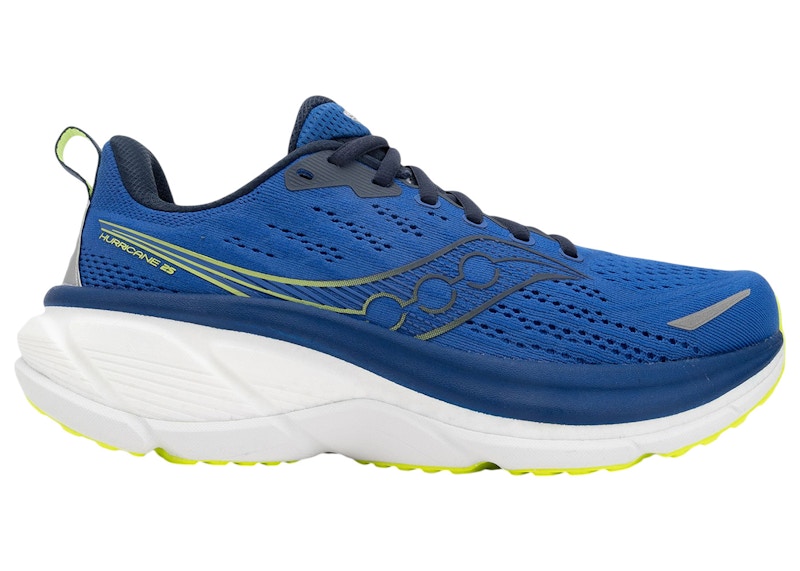 Men's Saucony Hurricane 25 Sneakers in Lapis/Citron