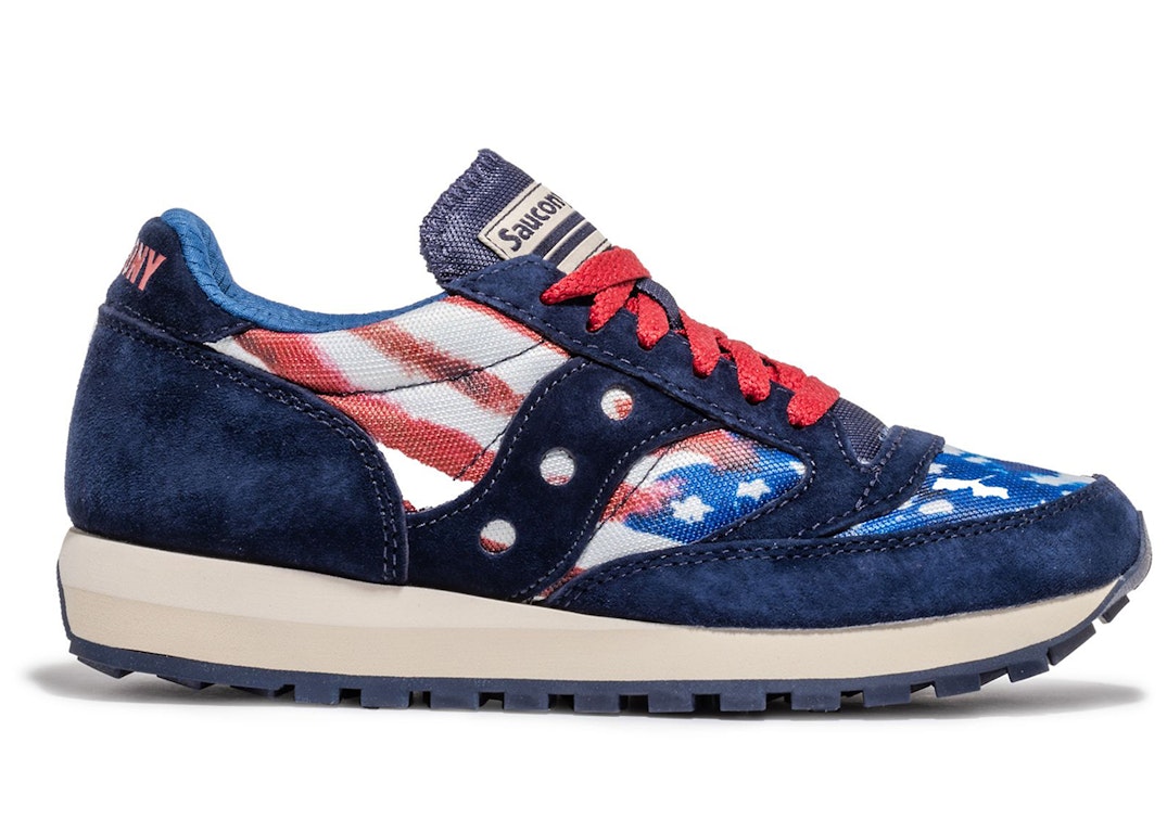 Pre-owned Saucony Jazz 81 Stars & Stripes (women's) In Navy Blue/red/white