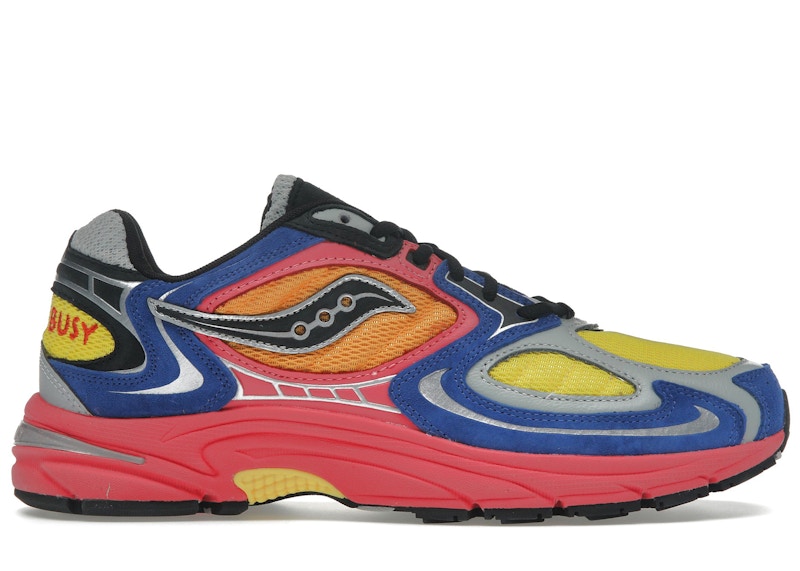 Pre-owned Saucony Men's  Jazz 9 Jae Tips I Love You But I'm Busy Sneakers In Blue/orange/yellow