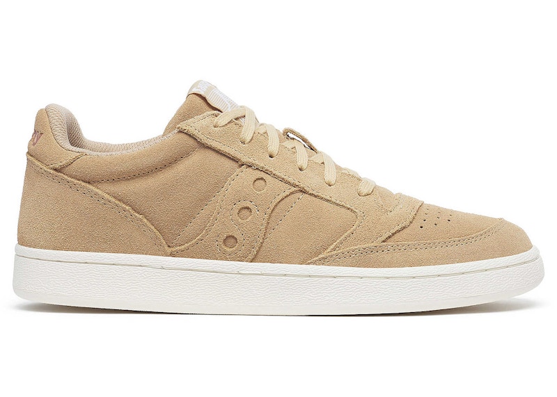 Pre-owned Saucony Jazz Court Split Suede (women's) Sneakers In Tan