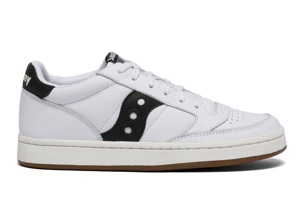 Click to view more detailed imagery on our partner's website Pre-owned Saucony Jazz Court White Black In White/black