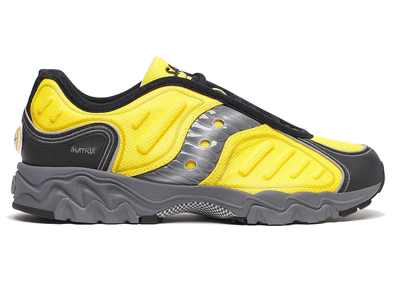 Pre-owned Saucony Men's Matrix Og Sneakers In Yellow/black/grey