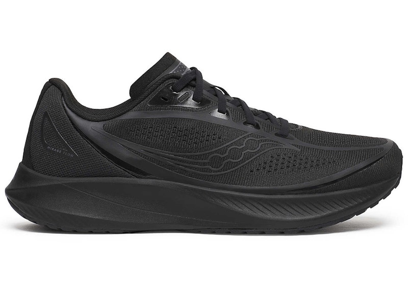 Pre-owned Saucony Men's Mirage Flow Sneakers In Triple Black