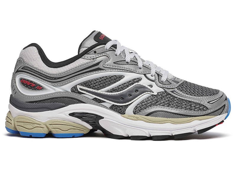 Pre-owned Saucony Men's Progrid Omni 9 Metallic Sneakers In Grey/silver In Gray