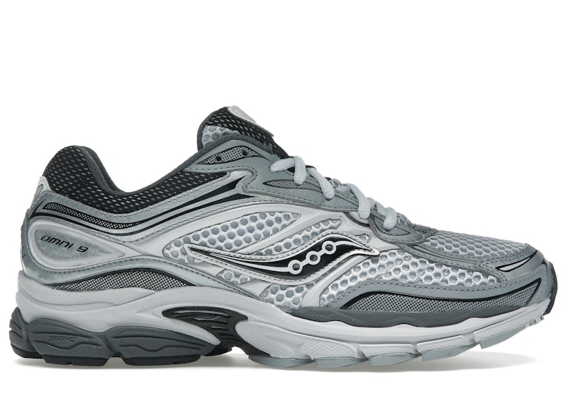 Pre-owned Saucony Men's Progrid Omni 9 Sneakers In Microchip In Gray
