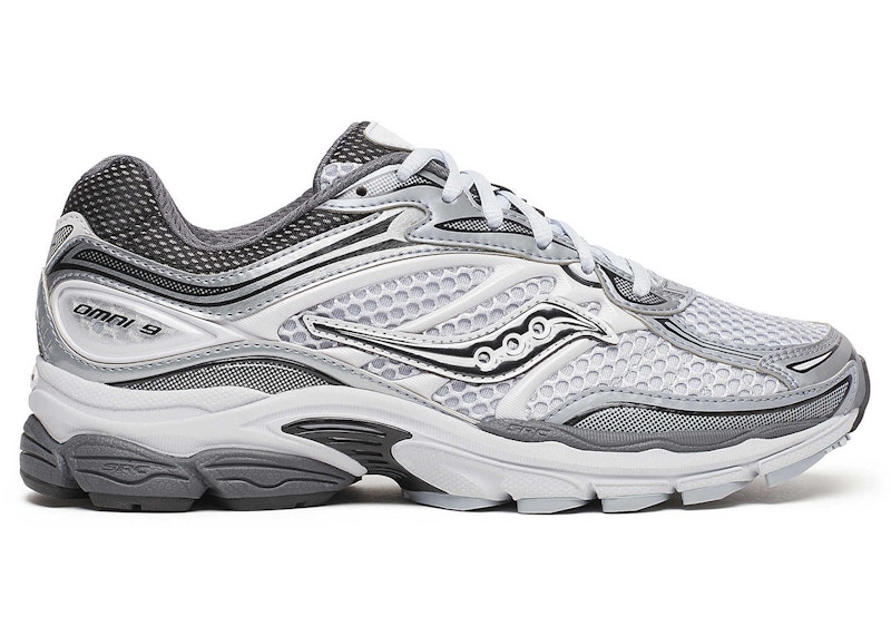 Pre-owned Saucony Men's  Progrid Omni 9 Sneakers In Microchip In Gray