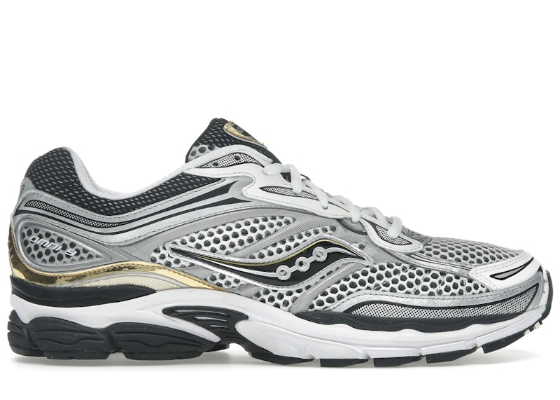 Pre-owned Saucony Men's Progrid Omni 9 Sneakers In Silver/gold