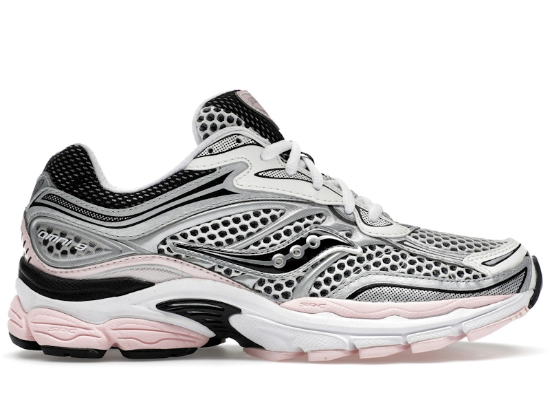 Pre-owned Saucony Men's Progrid Omni 9 Sneakers In Silver/pink In Multi