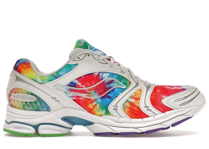 Pre-owned Saucony Men's Progrid Triumph 4 Tiedye Sneakers In Color/white In Multi