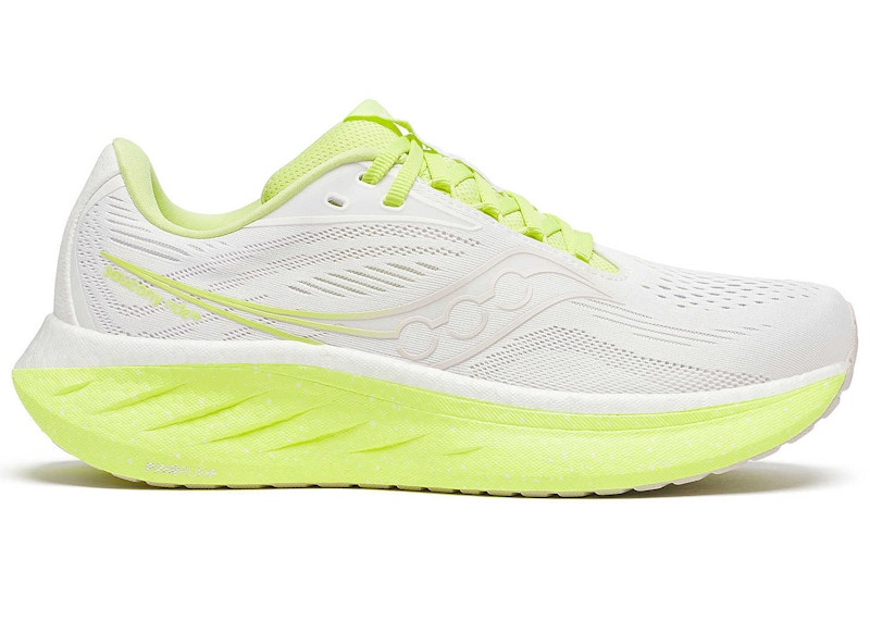 Pre-owned Saucony Ride 18 (women's) Sneakers In White/sunny