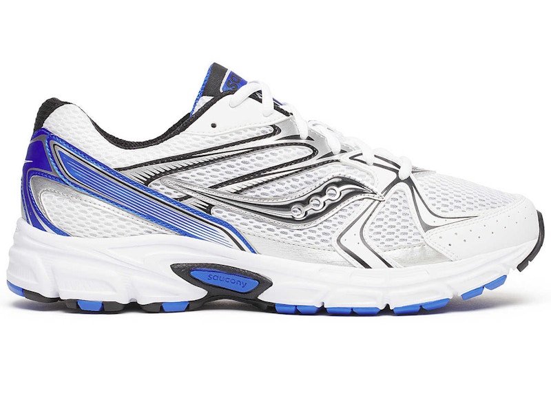 Pre-owned Saucony Men's Ride Millennium Black Sneakers In White/royal In Multi
