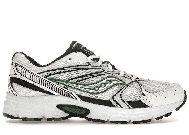 Pre-owned Saucony Men's  Ride Millennium Black Sneakers In White/green In Multi