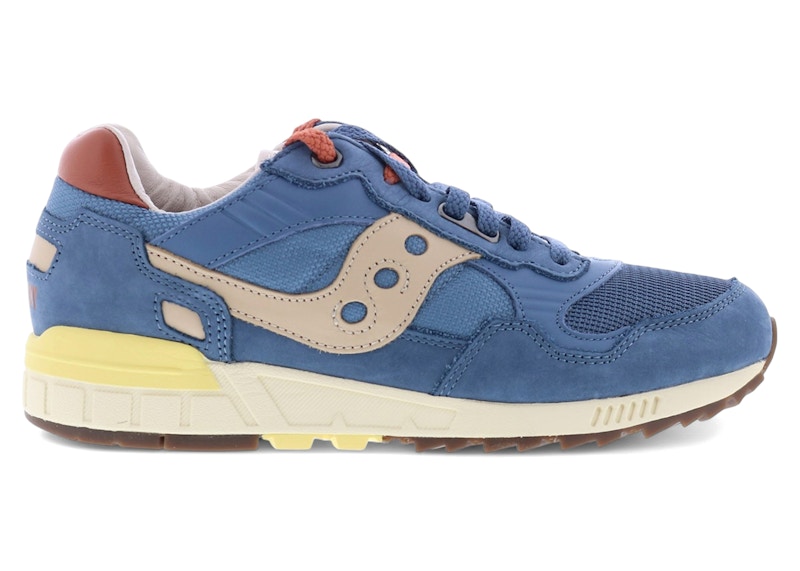 Pre-owned Saucony Men's Shadow 5000 Premium Sneakers In Denim/yellow