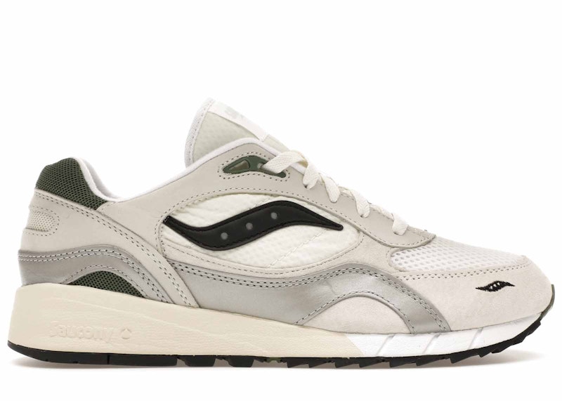 Pre-owned Saucony Men's  Shadow 6000 Asphalt Gold Accelerate, Decelerate Sneakers In White/light Grey In Gray