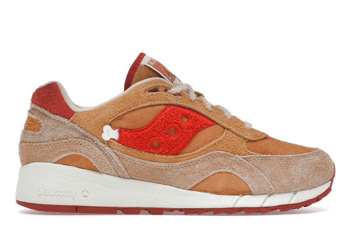Click to view more detailed imagery on our partner's website Pre-owned Saucony Shadow 6000 End. Fried Chicken In Mustard/red