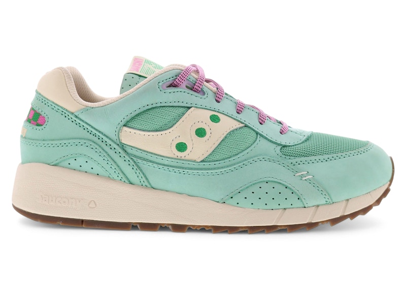 Pre-owned Saucony Men's Shadow 6000 Earth Citizen Sneakers In Aqua/white In Multi