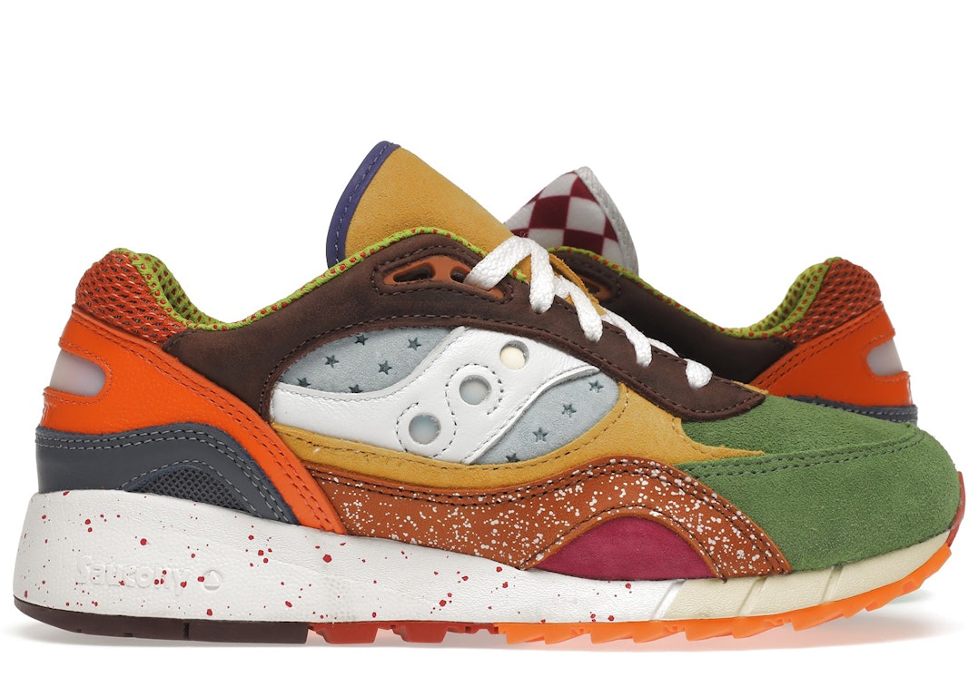 Pre-owned Saucony Shadow 6000 Food Fight In Multi-color/multi-color