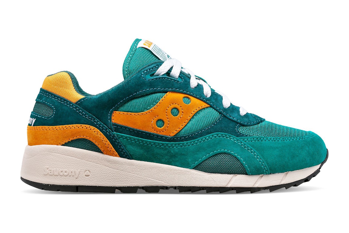 Click to view more detailed imagery on our partner's website Pre-owned Saucony Shadow 6000 Green Orange In Green/orange