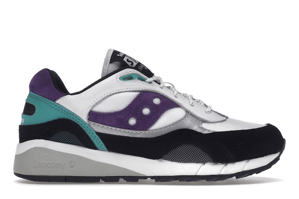 Click to view more detailed imagery on our partner's website Pre-owned Saucony Shadow 6000 Into The Void In White/teal/purple