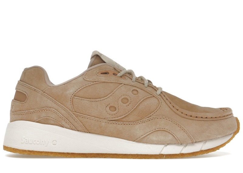 Pre-owned Saucony Men's Shadow 6000 Moc Crepe Sneakers In Sand