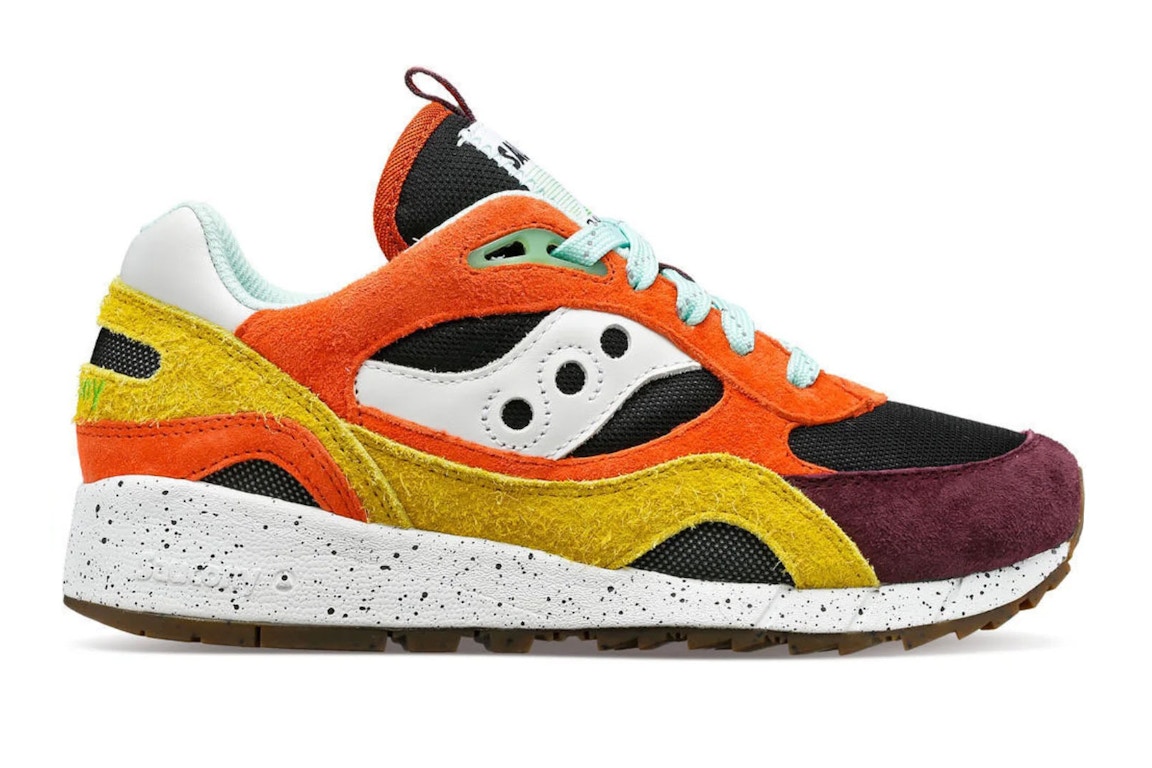Click to view more detailed imagery on our partner's website Pre-owned Saucony Shadow 6000 Trailian In Coral/mustard