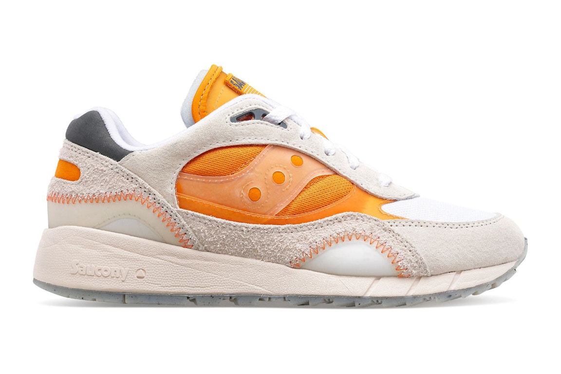 Click to view more detailed imagery on our partner's website Pre-owned Saucony Shadow 6000 Transparent White Orange In White/orange