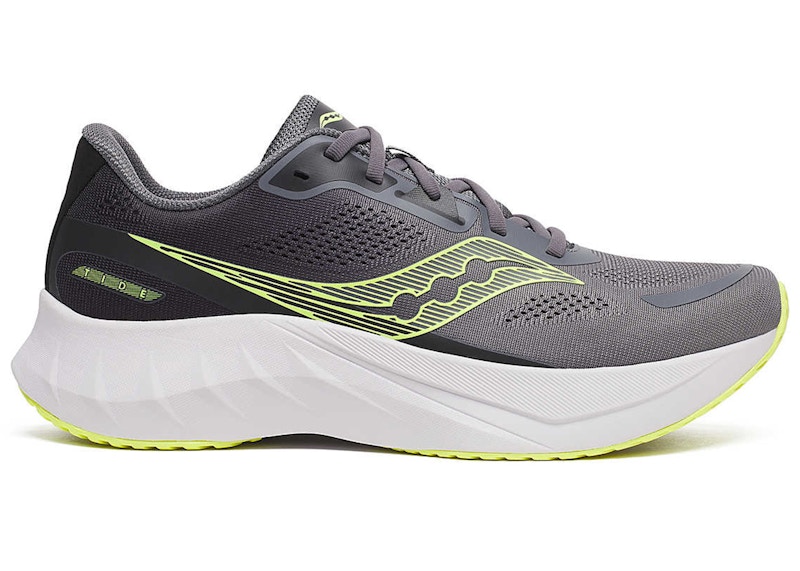 Pre-owned Saucony Men's Tide 2 Sneakers In Carbon/primrose In Multi