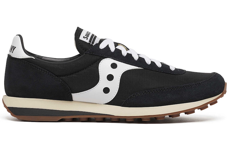 Pre-owned Saucony Men's  Trainer 80 Sneakers In Black/white In Multi