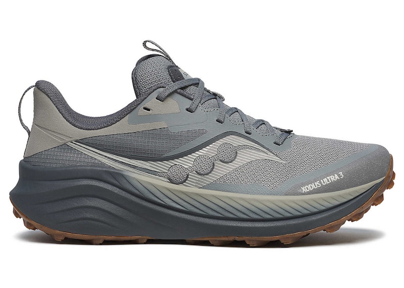 Pre-owned Saucony Men's Xodus Ultra 3 Sneakers In Cinder/shadow In Gray