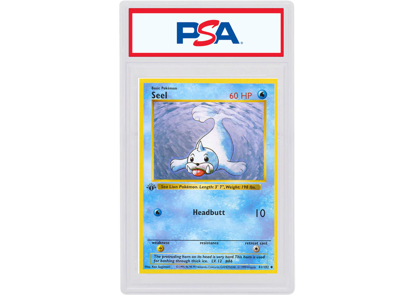 Seel 1999 Pokemon TCG Base Set 1st Edition #41/102 (PSA or BGS Graded) - 1999 - US Seel 1999 Pokemon TCG Base Set 1st Edition #41/102 (PSA or BGS Graded) - 1999 - US