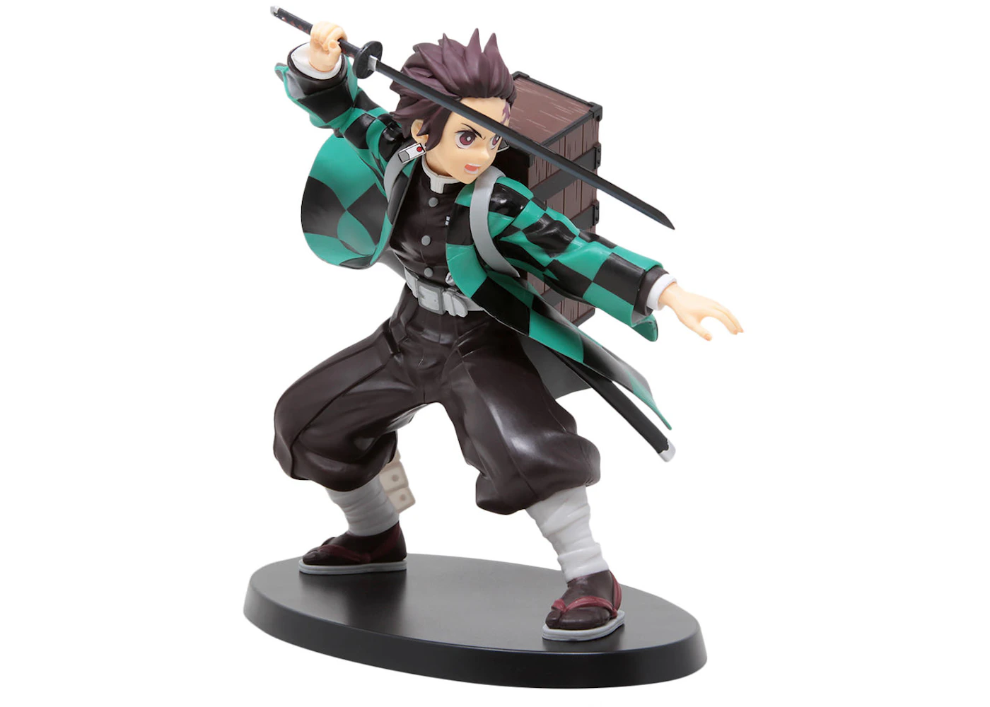 Sega Demon Slayer Kimetsu No Yaiba Kamado Tanjiro Spm Action Figure Black & Green - Gb