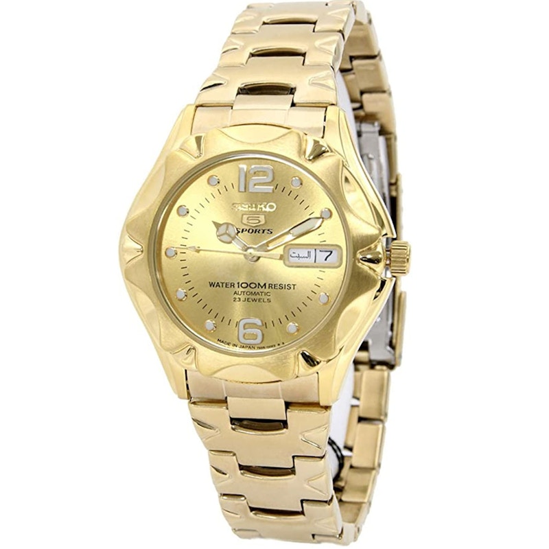 Seiko 5 best sale 23 jewels gold