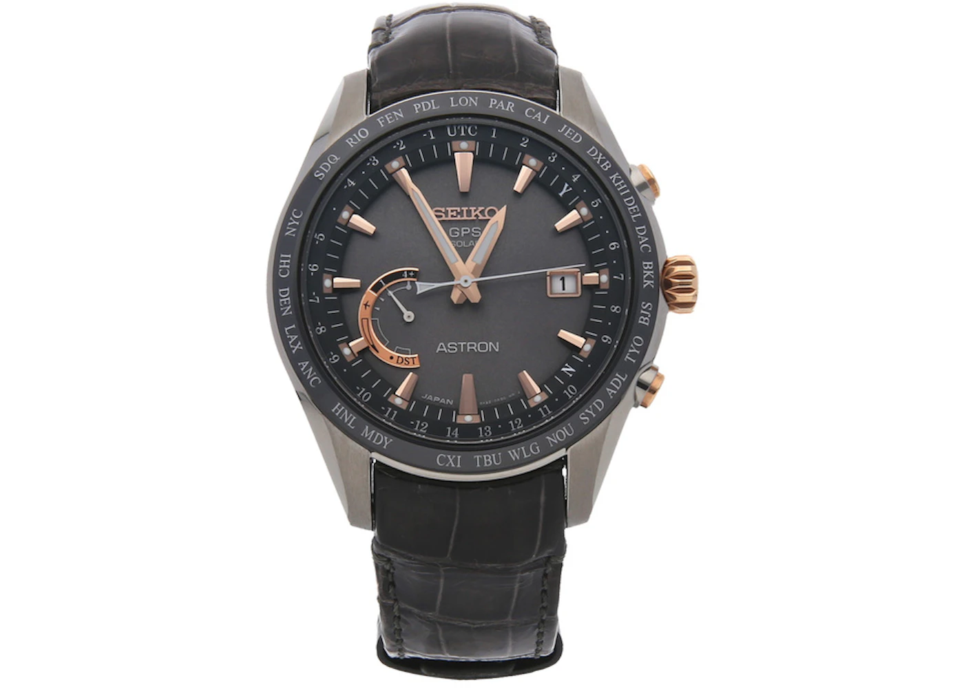 Seiko Astron GPS Solar World Time SSE095 45mm in Titanium - GB