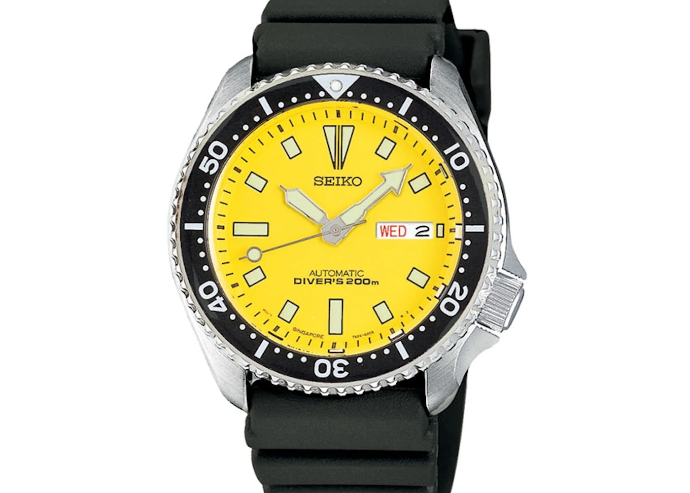 Seiko Yellow Dial Diver SKXA35 - 42mm in Stainless Steel - GB