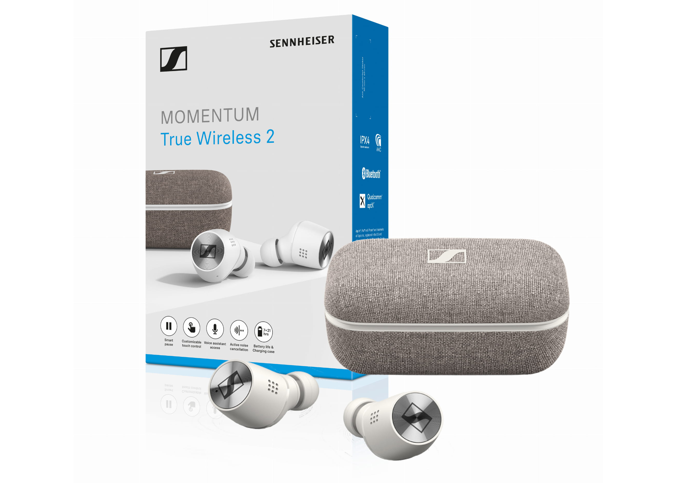 Sennheiser MOMENTUM True Wireless 2 Bluetooth Earbuds M3IETW2 