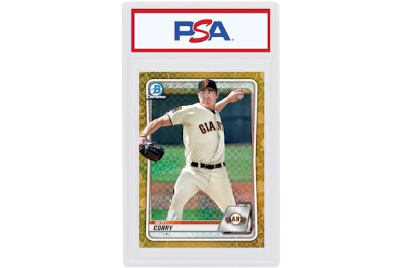 Seth Corry 2020 Bowman Chrome X Gold X-Fractor /3 #BCP-242 (PSA or BGS Graded)