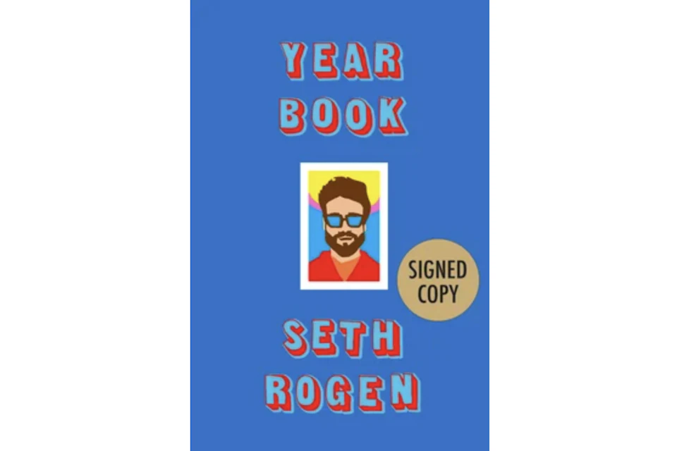 Seth Rogen Yearbook Signed Copy Blue