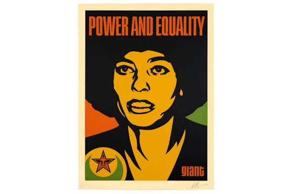 Shepard Fairey Anglea Nubian Print (Signed, Edition of 89)