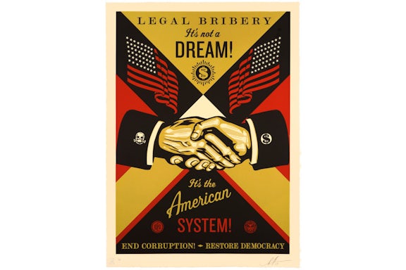 Shepard Fairey End Corruption Print (Signed, Edition of 89)