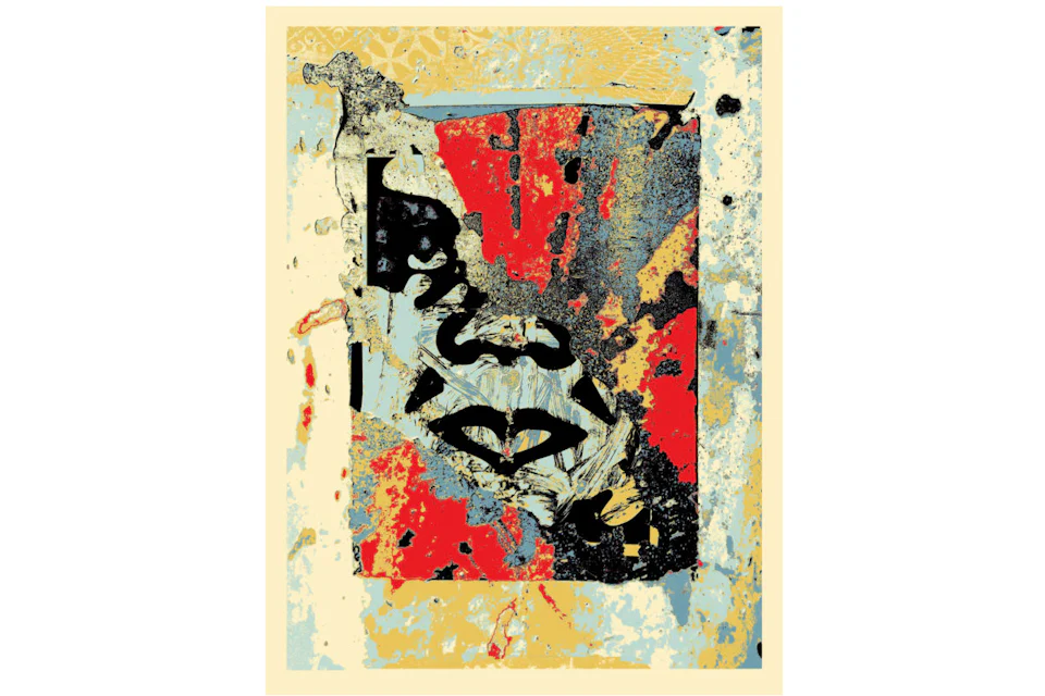 Shepard Fairey Enhanced Disengration Print Red (Signed, Edition of 350)