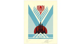 Shepard Fairey Green Power Factory Letterpress Print (Signed, Edition of 450)
