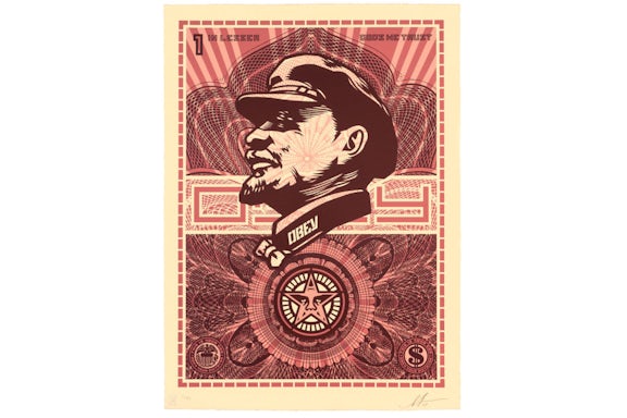 Shepard Fairey Lenin Lesser Gods Print (Signed, Edition of 89)