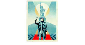 Shepard Fairey Lennon Peace and Liberty Print (Signed, Edition of 300) Blue
