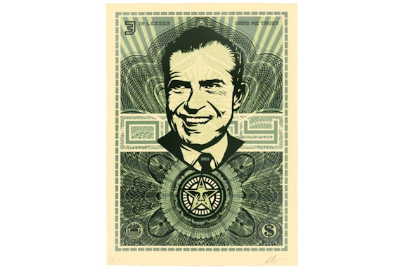 Shepard Fairey Nizon Lesser Gods Print (Signed, Edition of 89)