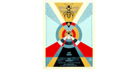 Shepard Fairey No Bees No Honey Print (Signed, Edition of 325) Red