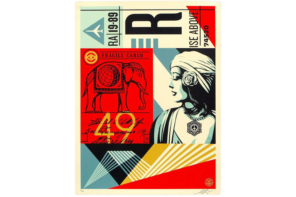 Shepard Fairey OBEY Fragile Cargo Print (Signed, Edition of 650)