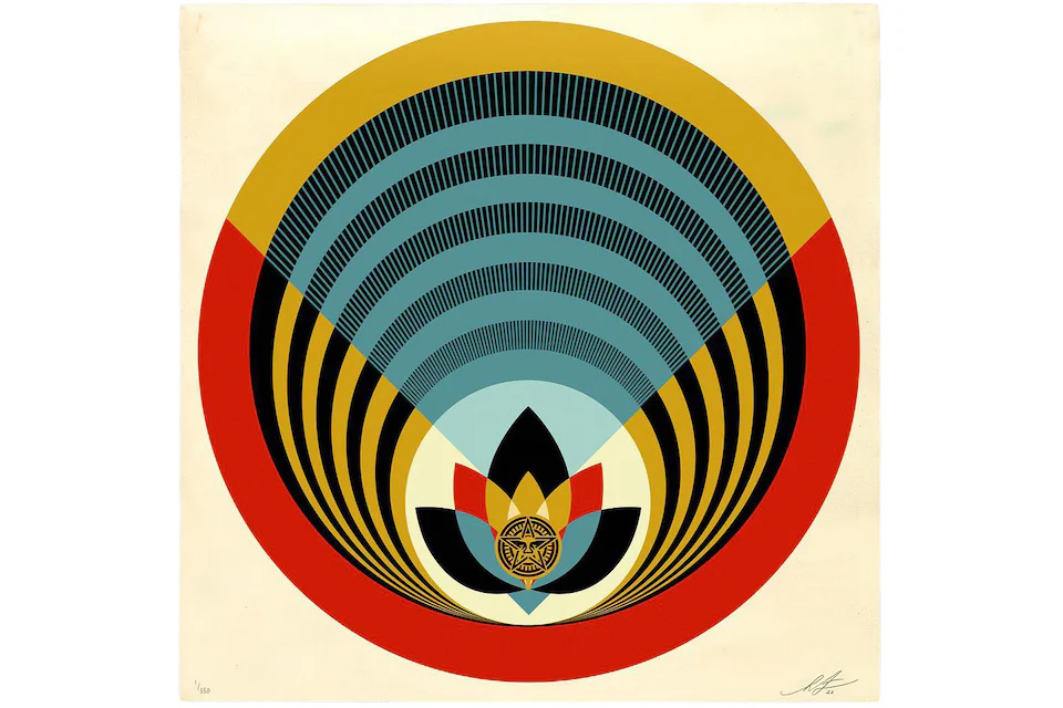 Shepard Fairey OBEY Radiant Lotus Print (Signed, Edition of 550)