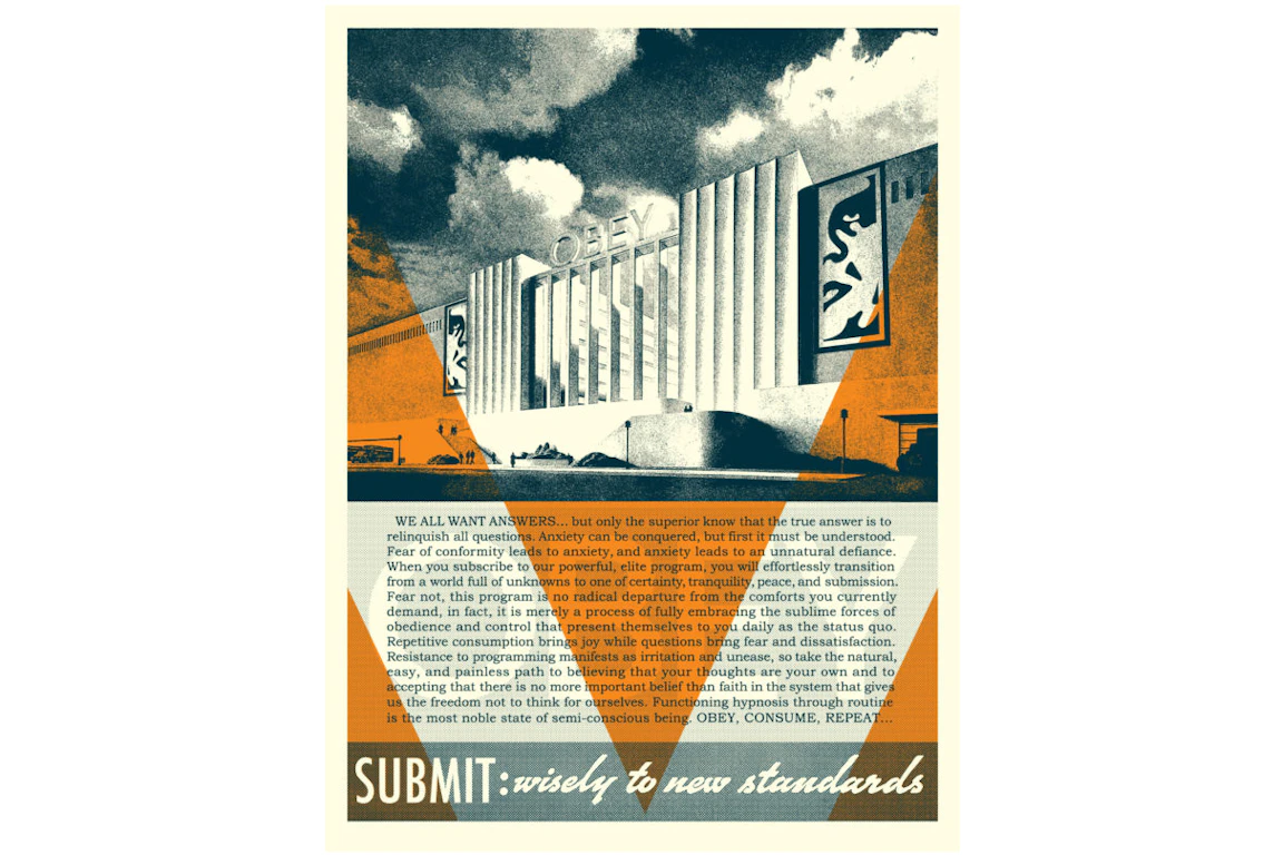 Shepard Fairey Obey Conformity Factory Print Orange (Signed, Edition of 300)