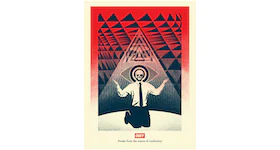 Shepard Fairey Obey Conformity Trance Print Red (Signed, Edition of 350)