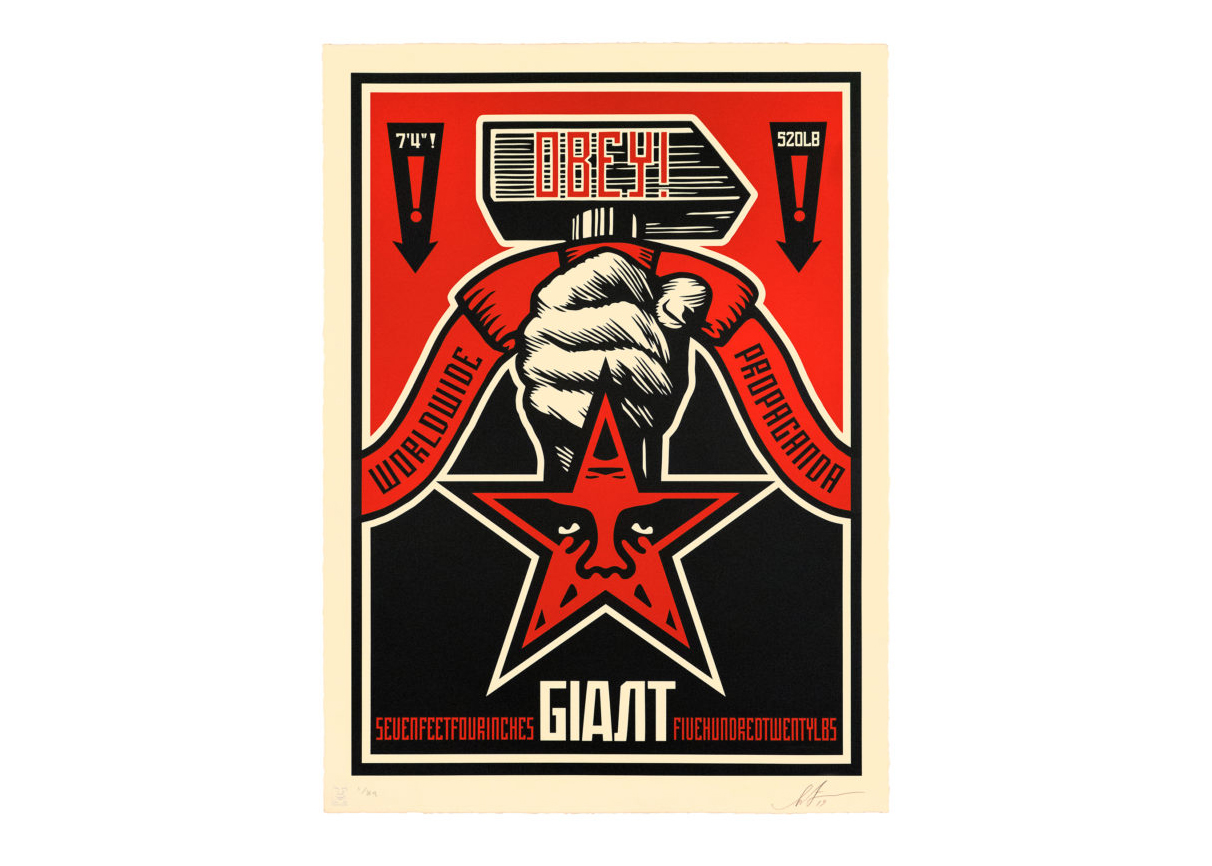 Shepard Fairey Obey Hammer Print (Signed, Edition of 89) - US